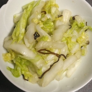 白菜と塩昆布の浅漬け